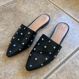 A New Day Studded Black Mules